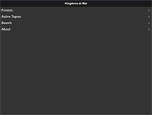Tablet Screenshot of forum.kingdomsatwar.com